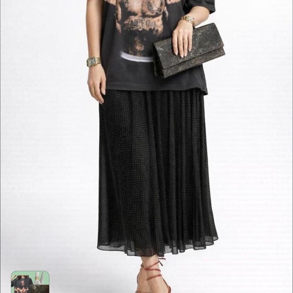 Banana-republic Women's Black and Navy Skirt